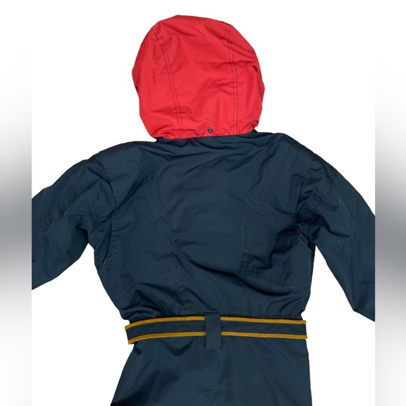 Obermeyer Gallivant ll Embroidered Hooded Ski Jumpsuit  Size petite 8 Teal grey - Picture 10 of 14